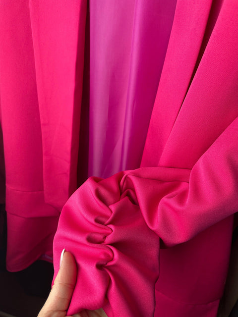 Stingra auduma žakete ar garām piedurknēm "Viviana" - Fuksijas rozā - Ben Vestita